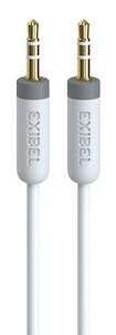 Vit ljudkabel 3,5 mm Exibel