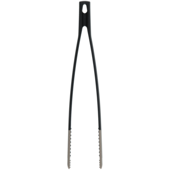 Stekepinsett i glassfiber og silikon svart, 30 cm