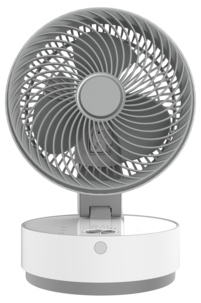 Pöytätuuletin ajastimella 24 cm, kokoontaitettava