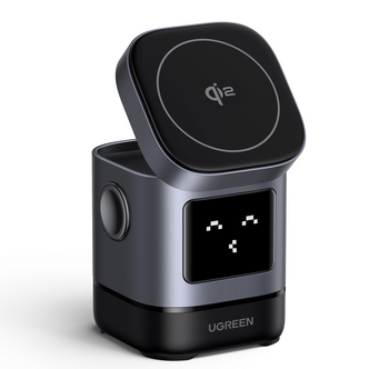 Ugreen Uno 2-in-1 magnetisk trådlös laddare, 15W