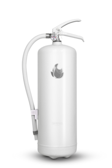 Housegard Design pulversläckare 55A, vit/silver, 6 kg