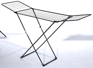 Sammenleggbart tørkestativ, svart