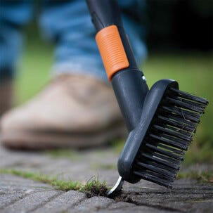 Fiskars OneClick plattrensare borste