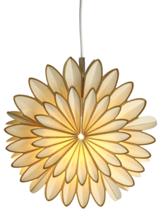 Adventsstjärna papp blomma 25 cm, Northlight