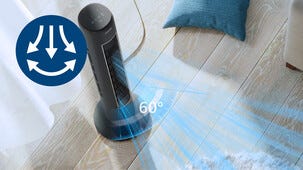 Philips CX5535 pelarfläkt med fjärrkontroll tyst, 40 W