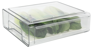 Pinottava säilytyslaatikko jääkaappiin, läpinäkyvä