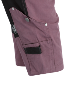 Arbetsshorts stretch dam, plommon