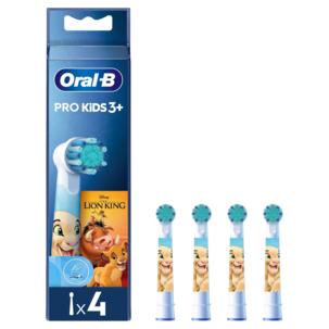 Oral-B Pro Kids 3+ Harjaspää täyttöpakkaus, 4 kpl