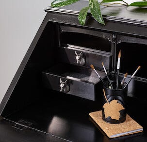 Knopp antik järn, 2-pack