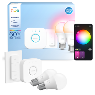 Philips Hue Essential startpakke E27 white and colour ambiance