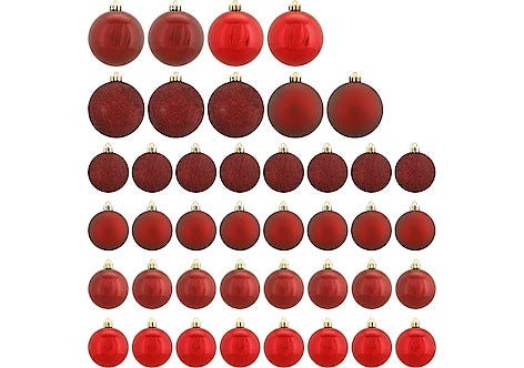 Joulupallot Mix, 41 kpl