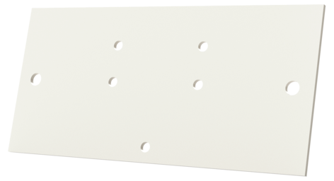 Habo reparasjonsplate til skap, hvit