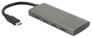 USB-C hub, 4 portar, USB 3.2