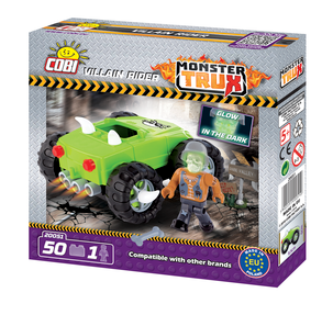 Byggklossar grön monstertruck, Cobi