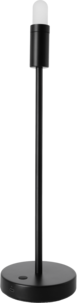 Northlight Ladattava lampunjalka, 46,5 cm, musta