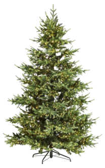 Lyxig julgran Sunne 220 cm med 8 ljusfunktioner och timer