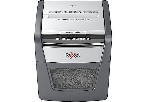 Paperisilppuri Rexel Optimum AutoFeed 45X, ristiinleikkaus