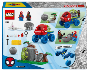 LEGO Marvel Spidey 11199 Team Spideyn pelastustehtävä dinomönkijällä, yli 4-vuotiaille