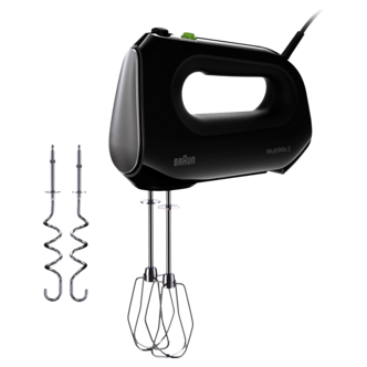 Braun MultiMix 2 Sähkövatkain, vispilä ja taikinakoukku, 2110, musta