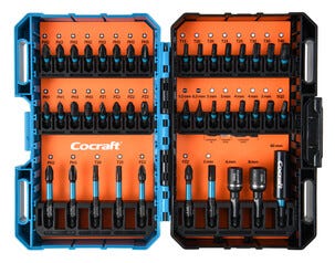 Cocraft bitssett Impact, 1/4 tommer, 42 deler