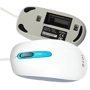 Optisk mus med  skanner