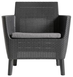 Utemøbler, bord og to stoler