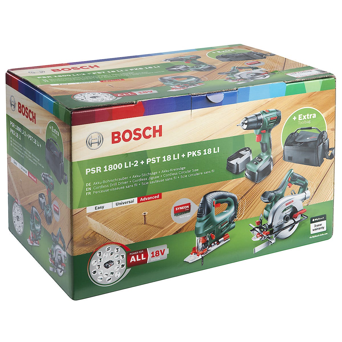 Verktygspaket Bosch Power for ALL 18 V Clas Ohlson