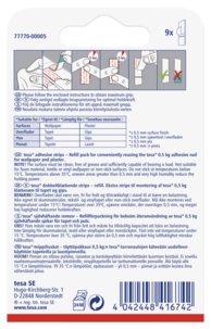 Tesa selvheftende remser for tapet og gips
