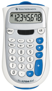 Texas Instruments TI-1706 SV miniräknare