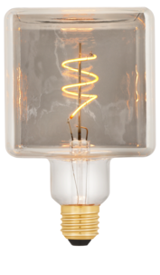 Rökfärgad lampa E27 dimbar LED Smokey, extra varmvit