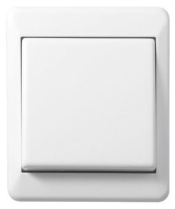 Elko RS utenpåliggende strømbryter, 1-pol/trapp, Nordic renhvit