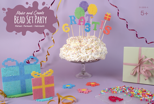 Pärlset kalasdekoration strykpärlor, från 5 år