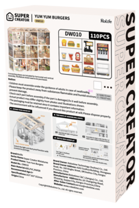 Rolife Super Creator miniatyrrum Yum Yum Burgers, från 12 år