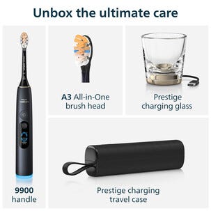 Philips Sonicare Next-Generation DiamondClean 9900 elektrisk tannbørste, svart