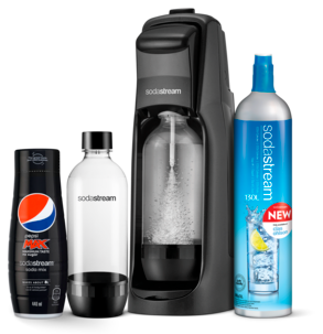 SodaStream Jet Black Mega pack, kolsyremaskin 