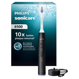 Philips Sonicare 6100 Series -sähköhammasharja, musta
