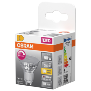 Osram LED Heijastinlamppu GU10 3,7 W himmennettävä lämmin valkoinen