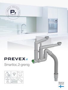 Vattenlås Prevex Smartloc C, 2 hoar