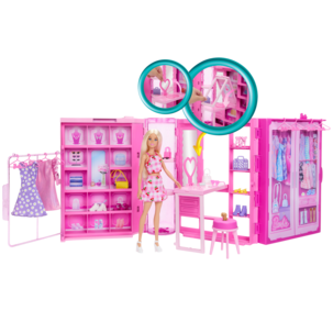 Barbie med drömgarderob, från 3 år