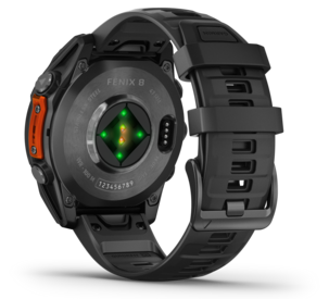 Garmin Fenix 8 träningsklocka med GPS grå-svart