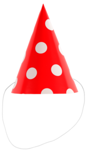 Partyhattar prickiga 10-pack