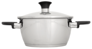 Gryt-/kastrullset 2 delar, rostfritt stål