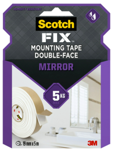 Scotch-Fix dobbeltsidig teip til speil, 19 mm