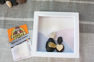 Gorilla monteringstape, ruter 2,5 x 2,5 cm, 24-pakning