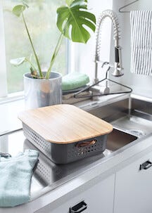 Bambulock till förvaringskorg Basket