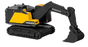 Majorette Volvo Creatix byggeplass inkl. 5 biler