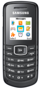 Mobiltelefon Samsung E1080 med Comviq kontantkort
