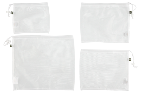 Nettpose for frukt og grønt, 4-pk