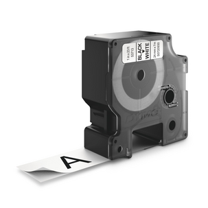 Dymo D1 märkband svart på vitt, 24 mm 7 m