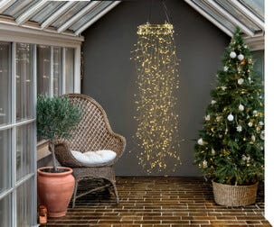 Valoketju Vesiputous 480 LED lämminvalkoinen